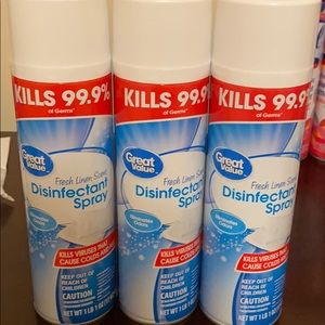 3 Great value disinfectant spray